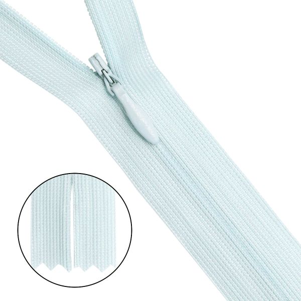 Молния потайная (скрытая) Т3 (3 мм) 1 зам., н/раз., 50 см, неж.гол. 31294 / 50, 10 шт