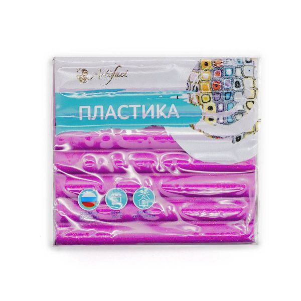 Полимерная глина Artifact, с блестками, цв.215 пурпурный с блестками, 56 г