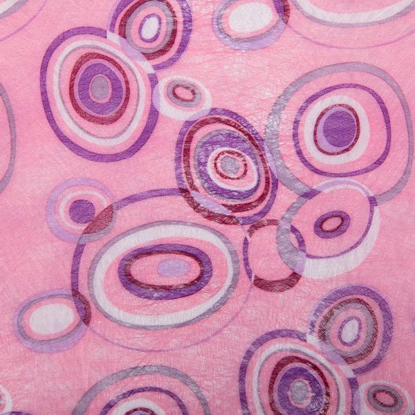 Флористический фетр 35 г/м², 2 м, 05 розовый (круги), Blumentag PNW-35/1