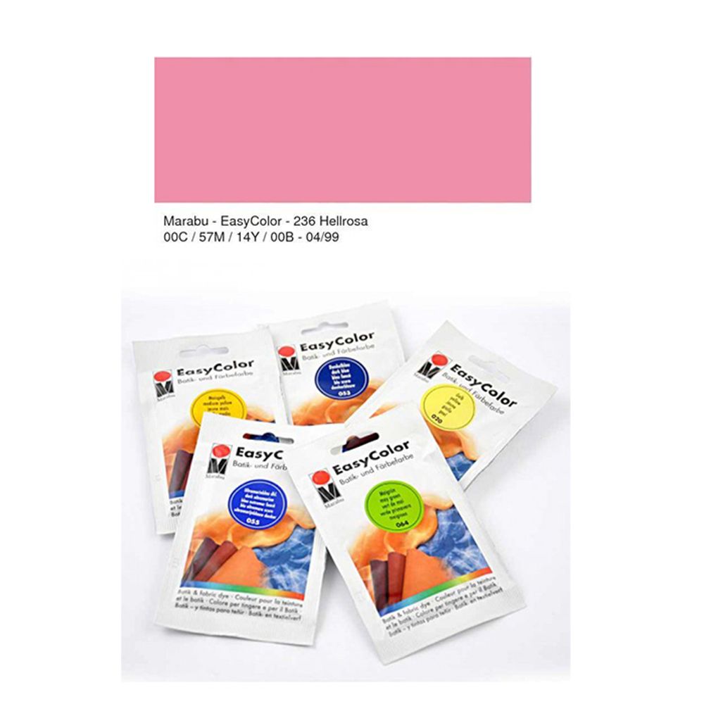 Краситель для ткани Marabu Easy Color, 173522236 цвет 236 светло-розовый, 25 г