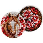 Набор для вышивания бисером Кроше (Радуга бисера) В715, Талисман Жостово 8х8см