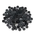 Пуговицы 2 прокола 18L (черный), CX-2719, 144 шт