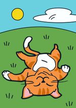 Набор для раскрашивания цветным песком №33 Лежу, загораю!, 16.5х23 см, Hobbius SPT-01