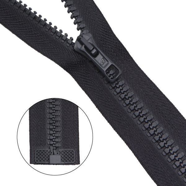 Молния трактор Arta Т6 (6 мм) 1 зам., разъем., 50 см, цв. 102 т.серый, уп.5 шт