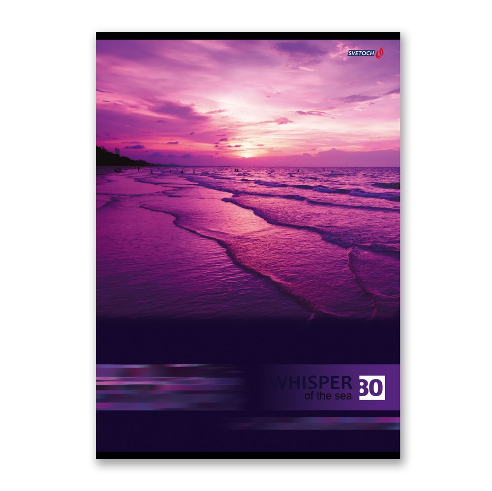 Тетрадь ученическая общая, глянцевая ламинация, A4 80 л. на скобе 65 г/м², белизна 100%, 6 шт, клетка, 000461 Ночные просторы, Светоч 80ТСК4_3_2_1