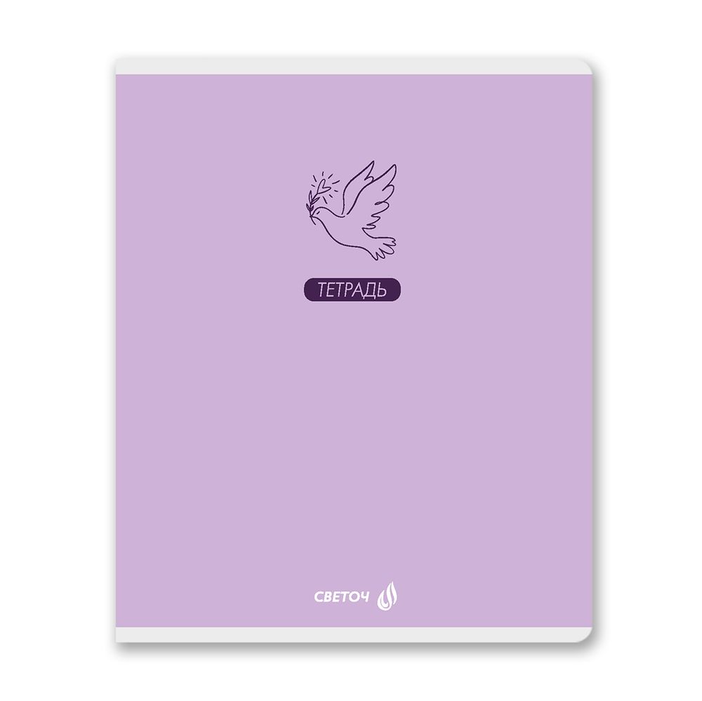 Тетрадь ученическая общая, выборочный лак, A5 96 л. на скобе 65 г/м², белизна 100% 5 шт клетка, 01533 Для творческих заметок, Светоч Т80