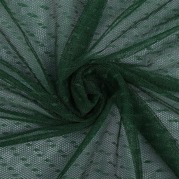 Фатин мягкий горошек 160 см / 15 метров, TBY.1908.22-02, цв.хвоя