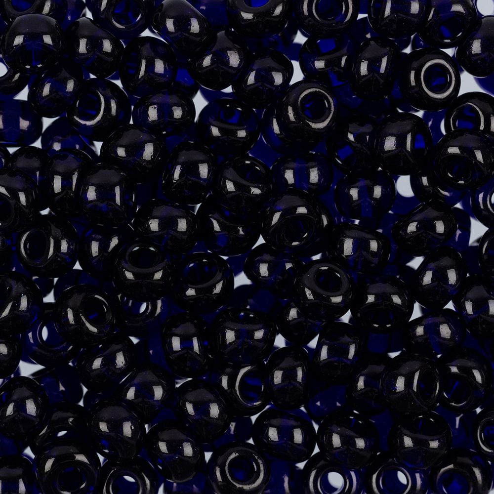 Бисер Preciosa круглый 02/0, 6 мм, 50 г, 30110 т.синий, 311-19001