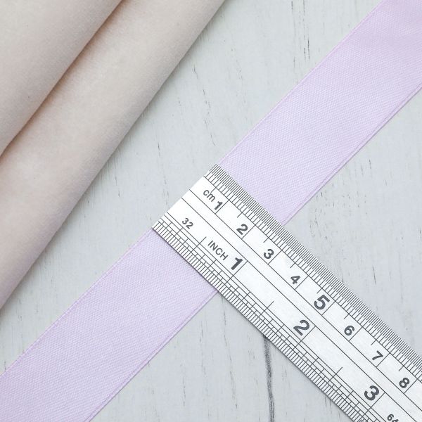 Лента атласная 1-сторонняя 25.0 мм / 22.86±1 метров, 163 бледно-лиловый, Globus