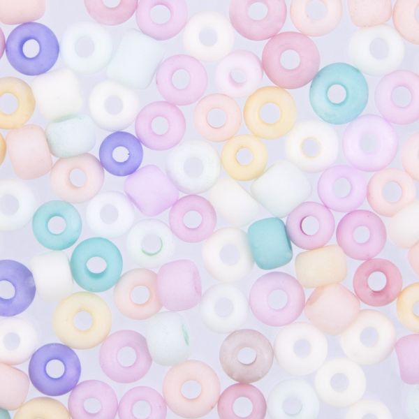 Бисер Zlatka 8/0, 100 г (10х10 г), №1010 микс меланж макарун, GR