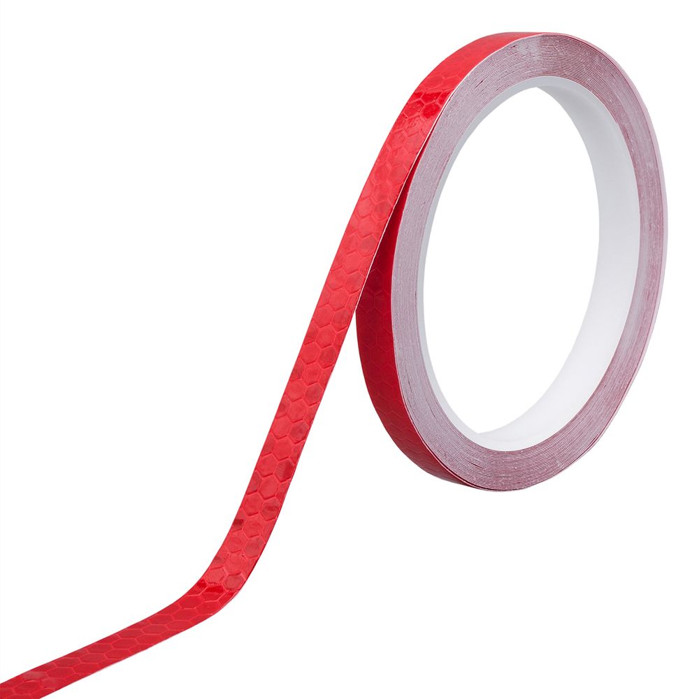 Лента светоотражающая самоклеящаяся 10.0 мм / 8 метров, красный, 6830-0033