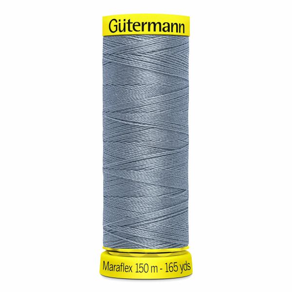 Нитки для трикотажа Gutermann Maraflex, 150м, 064 серый джинс, 5 катушек