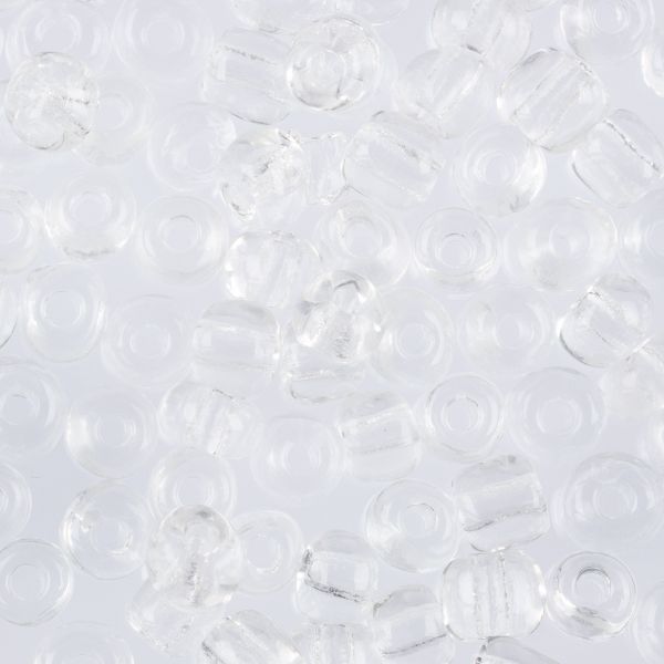 Бисер Zlatka 6/0 (4.1 мм), 100 г (10х10 г), №0001 прозрачный, GR