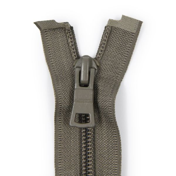 Молния спираль (витая) Т7 (7 мм) 2 зам., разъем., 70 см, 282 хаки, 10 шт