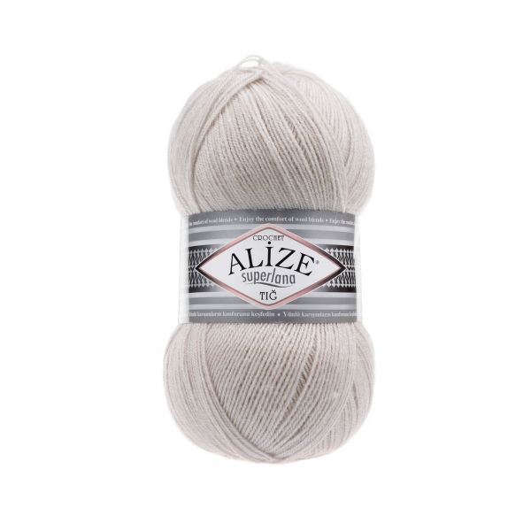 Пряжа Alize (Ализе) Superlana TIG / уп.5 мот. по 100 г, 570м, 168 каменный