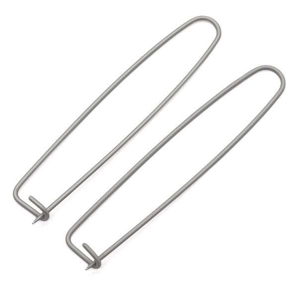 Булавки для незакрытых петель 125 мм, алюминий жемчужно-серый, 2 шт в упак, Prym