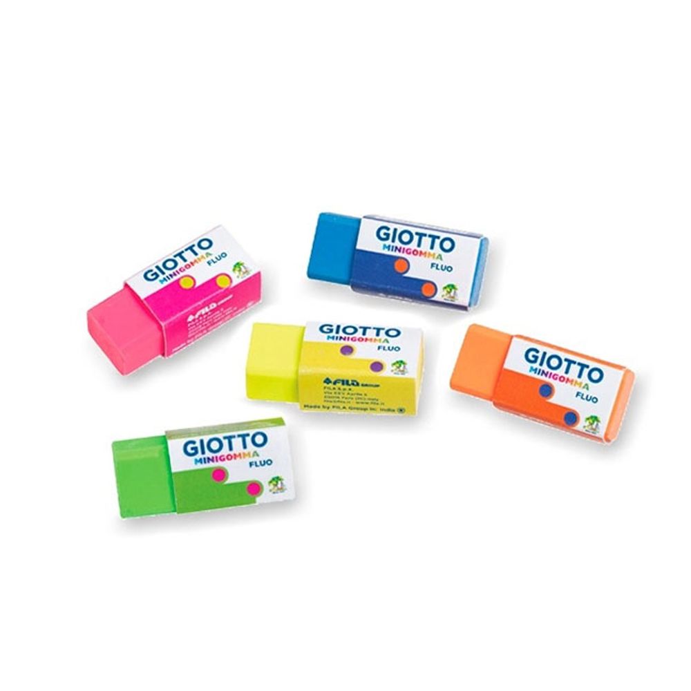 Ластик флуоресцентные цвета 60 шт, Giotto F241700