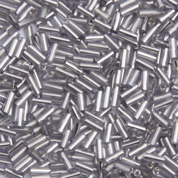 Стеклярус Astra&Craft 5 мм, 150 г (10х15 г), цв. 42А серебристая дымка