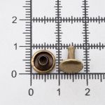 Хольнитены двухсторонние ⌀9 мм, h=9 мм, сталь, New Star №33.5, цв.антик, ≈100 шт