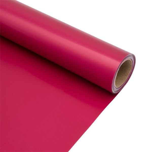Пленка упаковочная однотонная для цветов и подарков, 65 мкр, 58см / 10м ± 5% (VH2549 темно-красный)