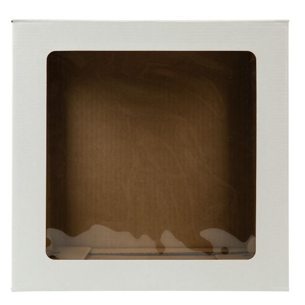 Коробка кондитерская для торта с окном 26.5х26.5х29 см, S-Chief BFC-030