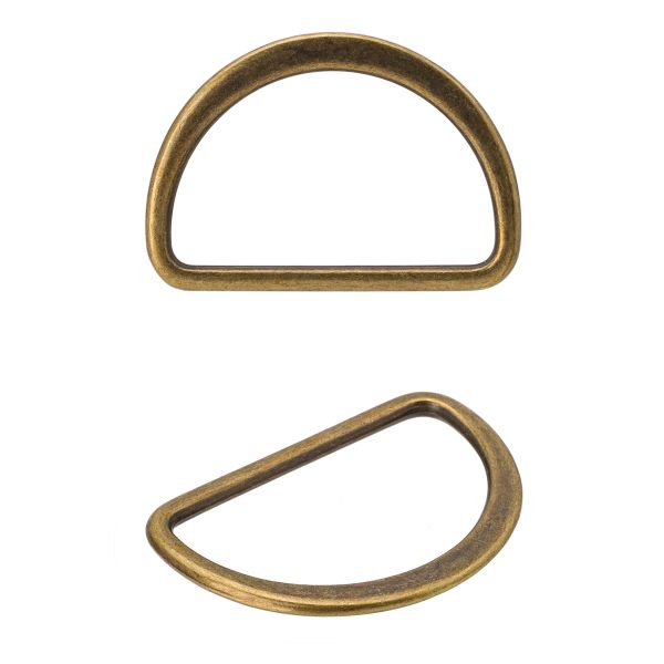 Полукольцо литое металл плоское 30мм, бронза, ГНУ14467, 20 шт