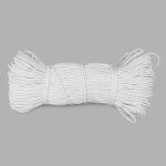 Резинка шляпная (шнур эластичный) ⌀1.5 мм / 50 метров, белый
