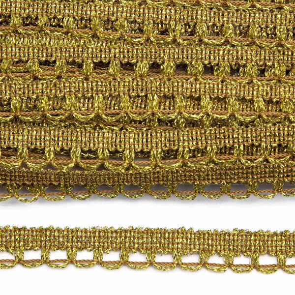 Тесьма 10 мм, 16м (золото)