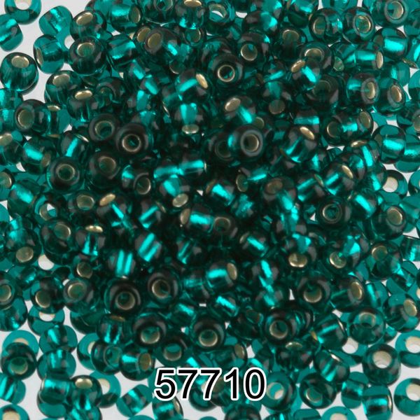 Бисер Preciosa 10/0 (2.3 мм), 500 г, 57710 (Ф073) изумрудный
