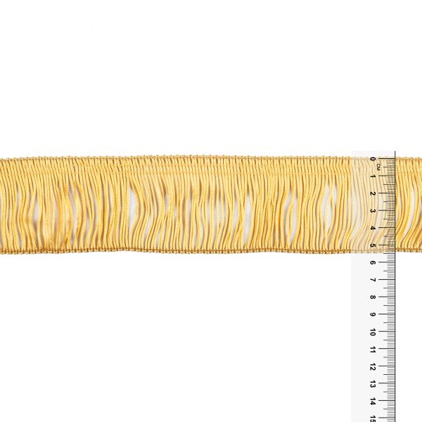 Бахрома отделочная 55.0 мм / 25 метров, 123 золотистый, Gamma 115