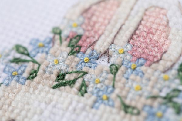 Набор для вышивания нитками Klart, Медитация, 13х9 см