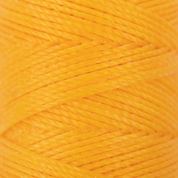 Нитки для кожи вощёные (полиэстер) 0.45х, 40 м, 1 катушка, 009 жёлтый, LC-005 Промысел