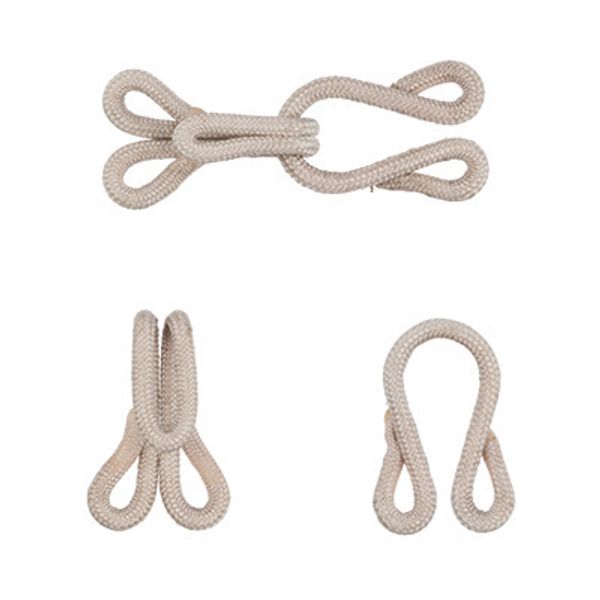 Крючок шубный обтяжной 15 мм, 10 шт, 24 серый, Gamma