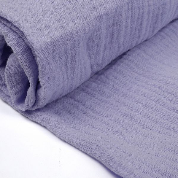 Муслин 125 г/м², 130 см / 2 метра, TBY.Mus.24723.20.2, цв.20 лаванда