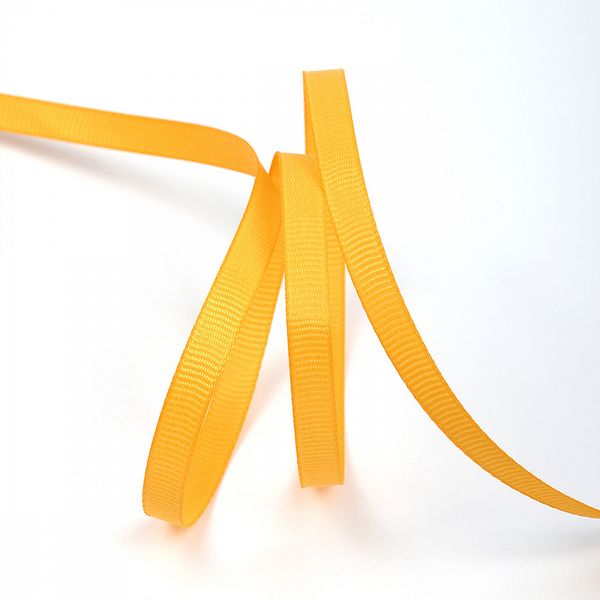 Лента репсовая (в рубчик) 6.0 мм, 662 св.оранжевый уп. 27,4м