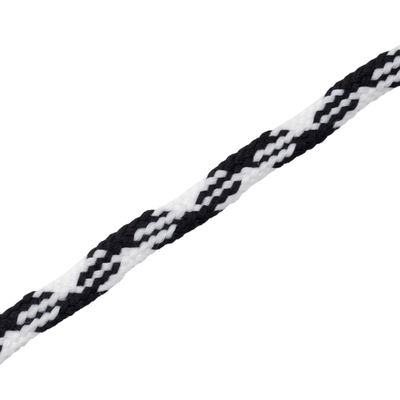 Шнур обувной плетеный ⌀6.0 мм / 200 метров, (диаметр ±1 мм), С34 (Мн.), 856 белый/черный