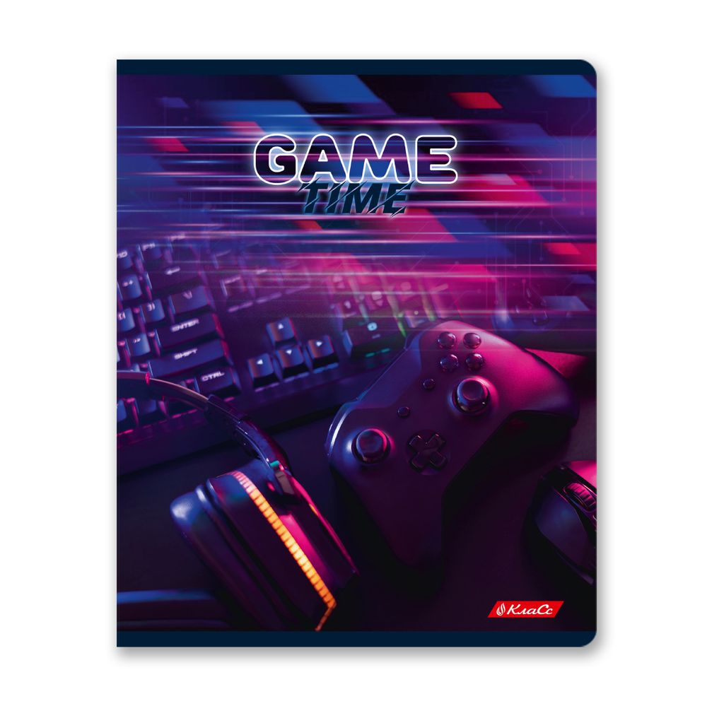 Тетрадь ученическая общая, A5+ 80 л. на скобе 65 г/м², белизна 100%, 5 шт, клетка в термоусадочной пленке, 000486 Включайся в игру, Светоч 80ТСК5_0_2_1