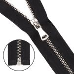 Молния металл Т3 (3 мм) 1 зам., разъем., 60 см, никель, 580 черный, 5 шт, 19060-1