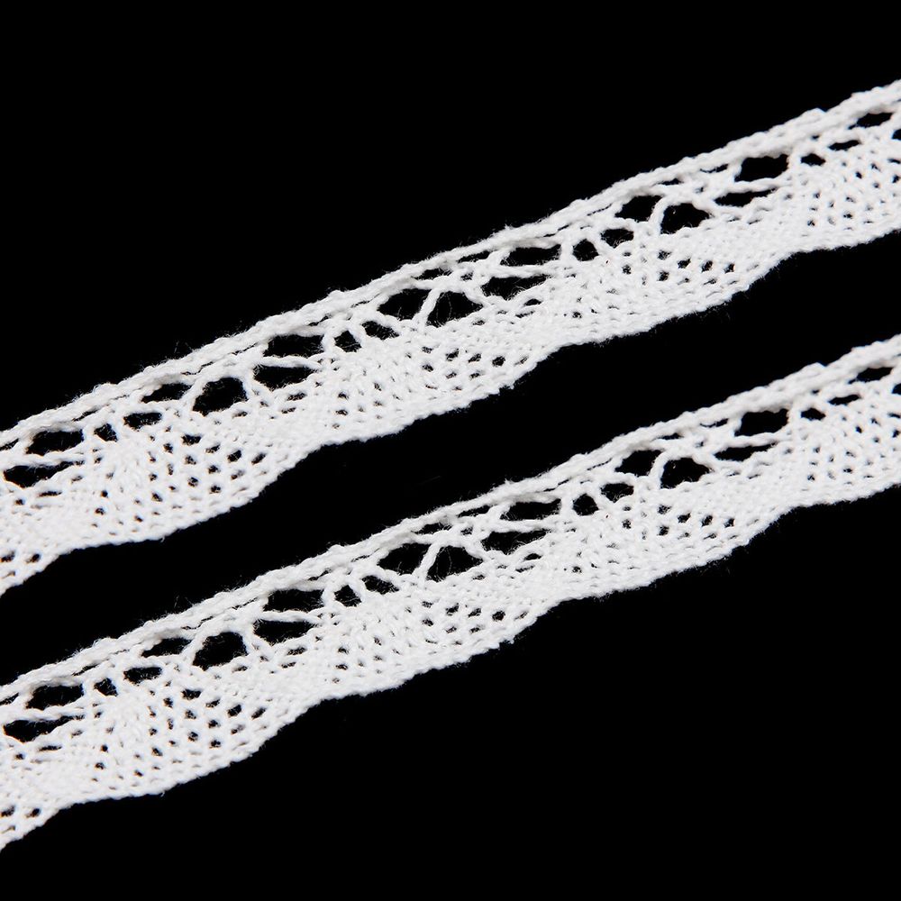 Кружево вязаное (тесьма) хлопковое 20 мм / 9.14 метров, неотбеленный