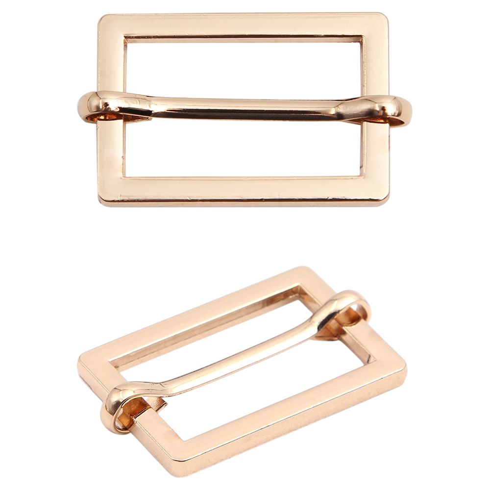 Рамка регулировочная металл литая с подвижной планкой 25 мм /31х21 мм, ⌀3 мм/, золото цв.02, 4 шт