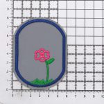 Термоаппликация светоотражающая Цветок, 79х58 мм, цветной, LA450, 2 шт