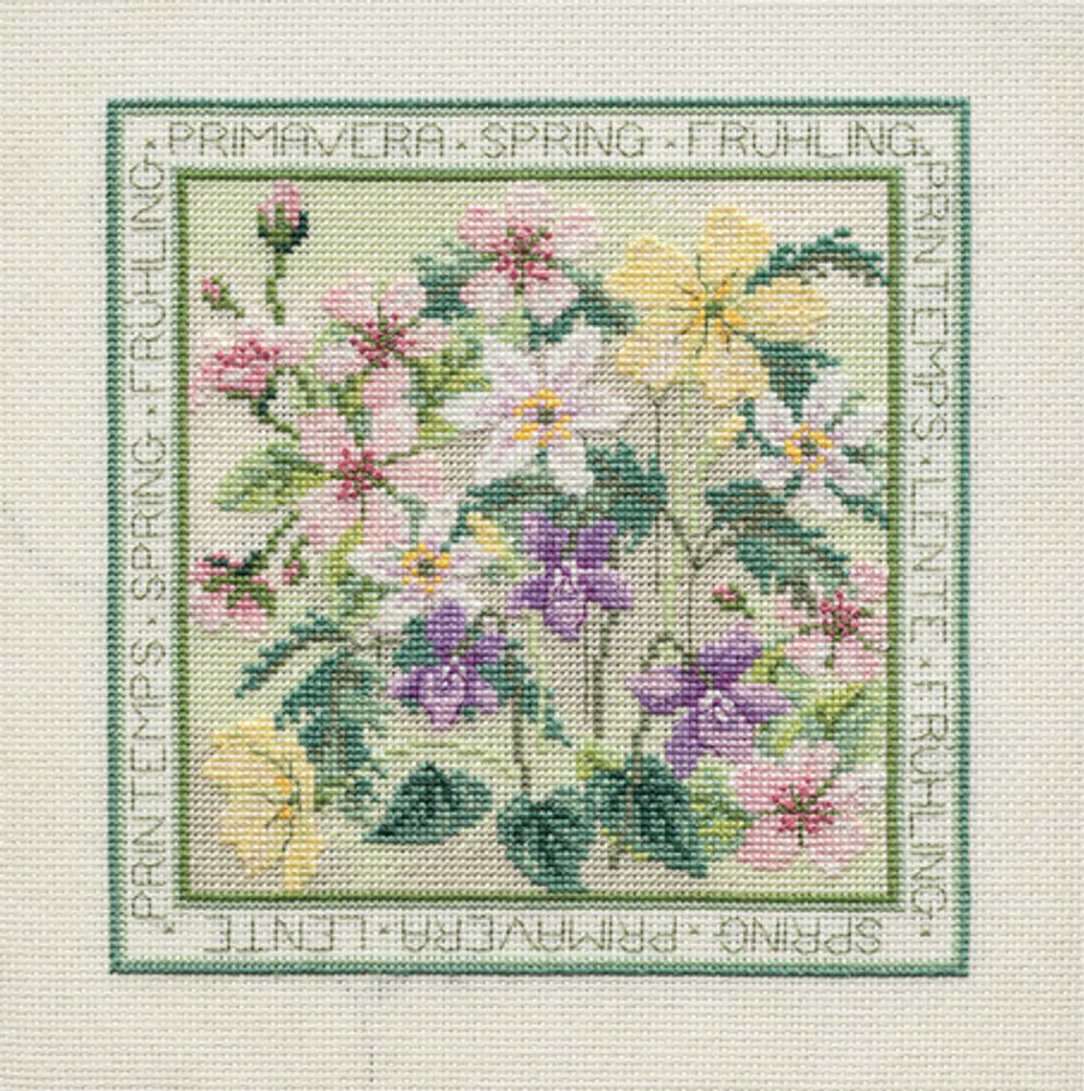 Derwentwater Designs, Four Seasons: Spring, 16,5х16,5 см