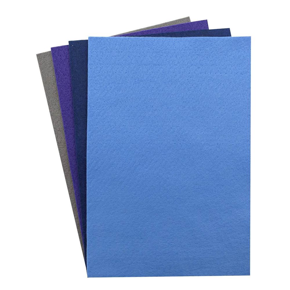 Фетр листовой мягкий 3.0 мм, 20х30см, 4 шт, Astra&Craft, 2