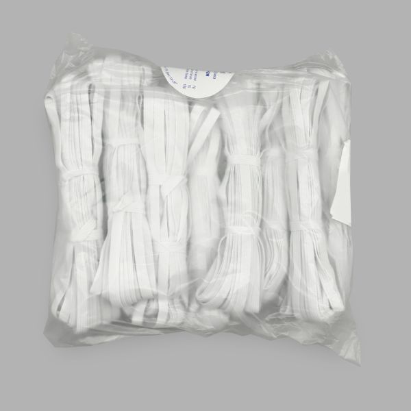 Резинка бельевая (стандартная) 7.0 мм / 10х10 метров, белый