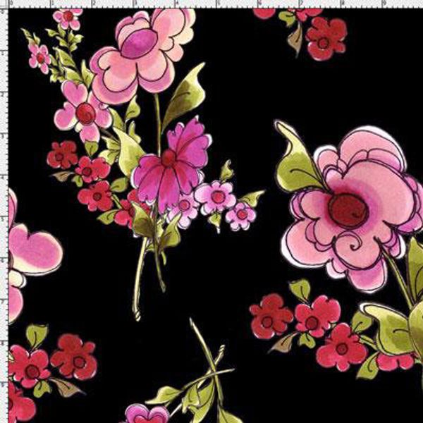 Ткань для пэчворка PEPPY ON THE MEND ФАСОВКА 50х55 см, 149±5 г/м², 100% хлопок, 691-913 Black, Peppy