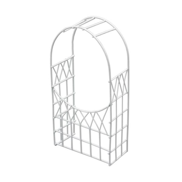 Миниатюра кукольная: Металлическая арка, белая 7,8х3,8х14,8см, Астра