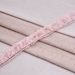 Тесьма-бахрома твидовая Шанель 30 мм / 45,7 м, розовый, 3AR2790