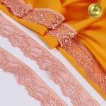 Кружево эластичное (стрейч) 30 мм, L839, цв.154 розовый персик уп.50м, Kruzhevo