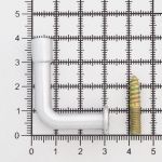 Крючок-держатель для подхватов 40 мм, металл, 2 матовое серебро, X455