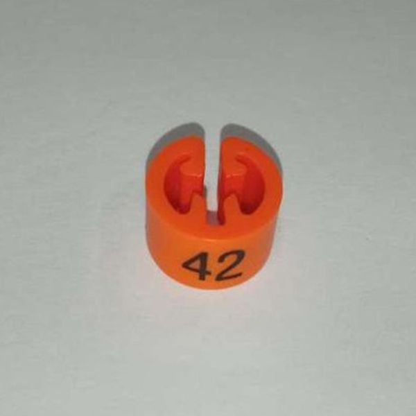 Размерник на вешалку (42 оранжевый), 50 шт